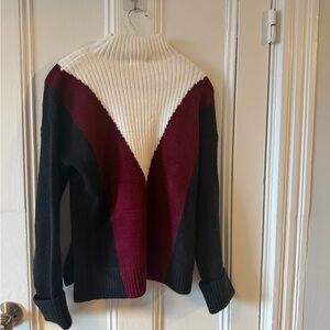 NWT LOFT Lou & Grey color block sweater // size small